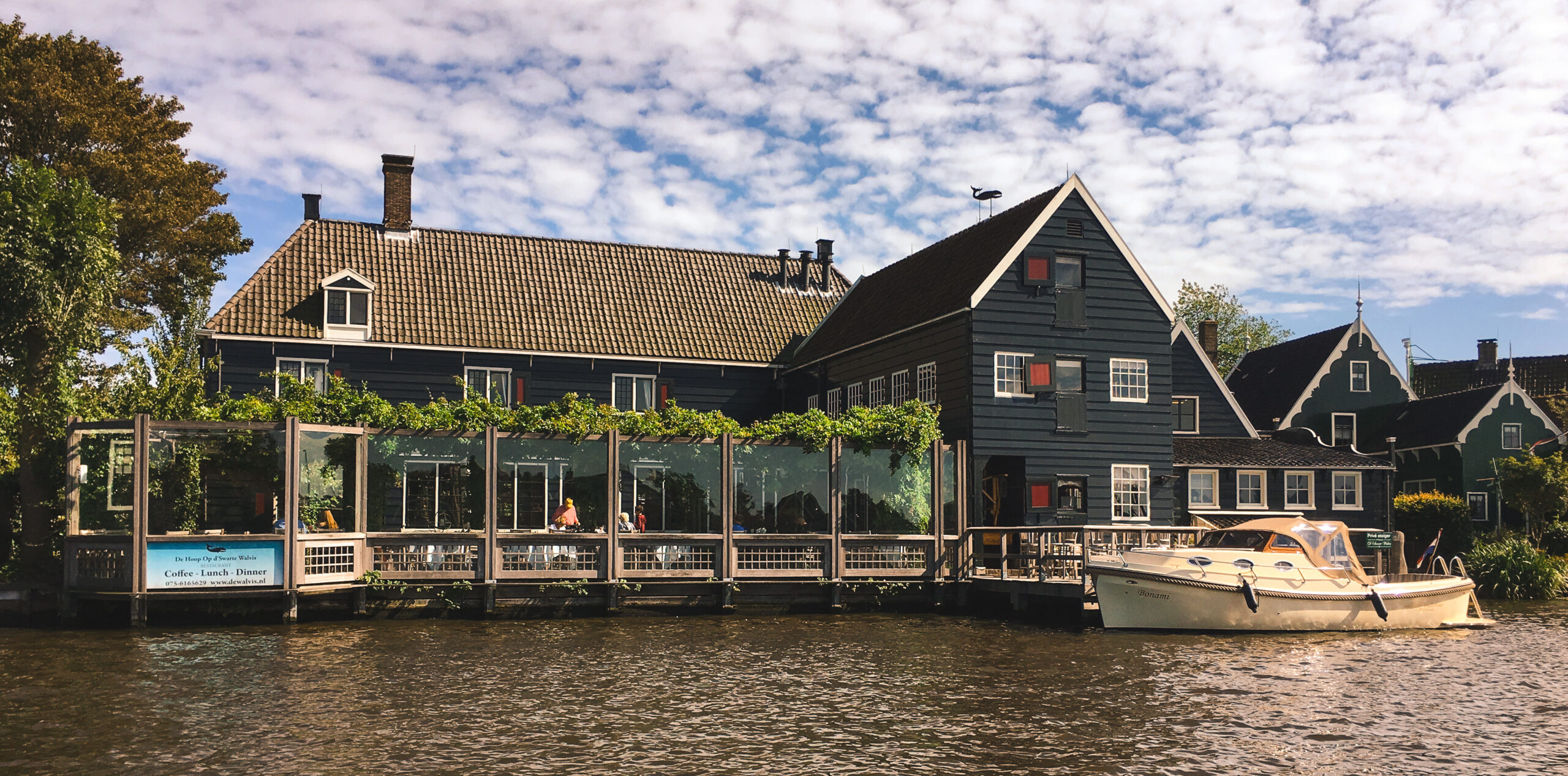 Terras Zaan boot uitsnede